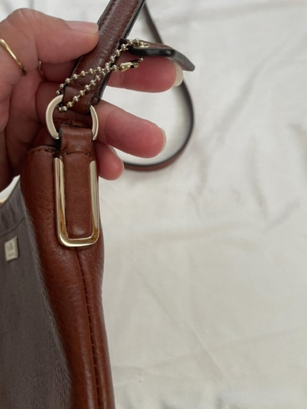 Coach Women's Vintage Madison Leather Crossbody Bag, Brown - Picture 10 of 16